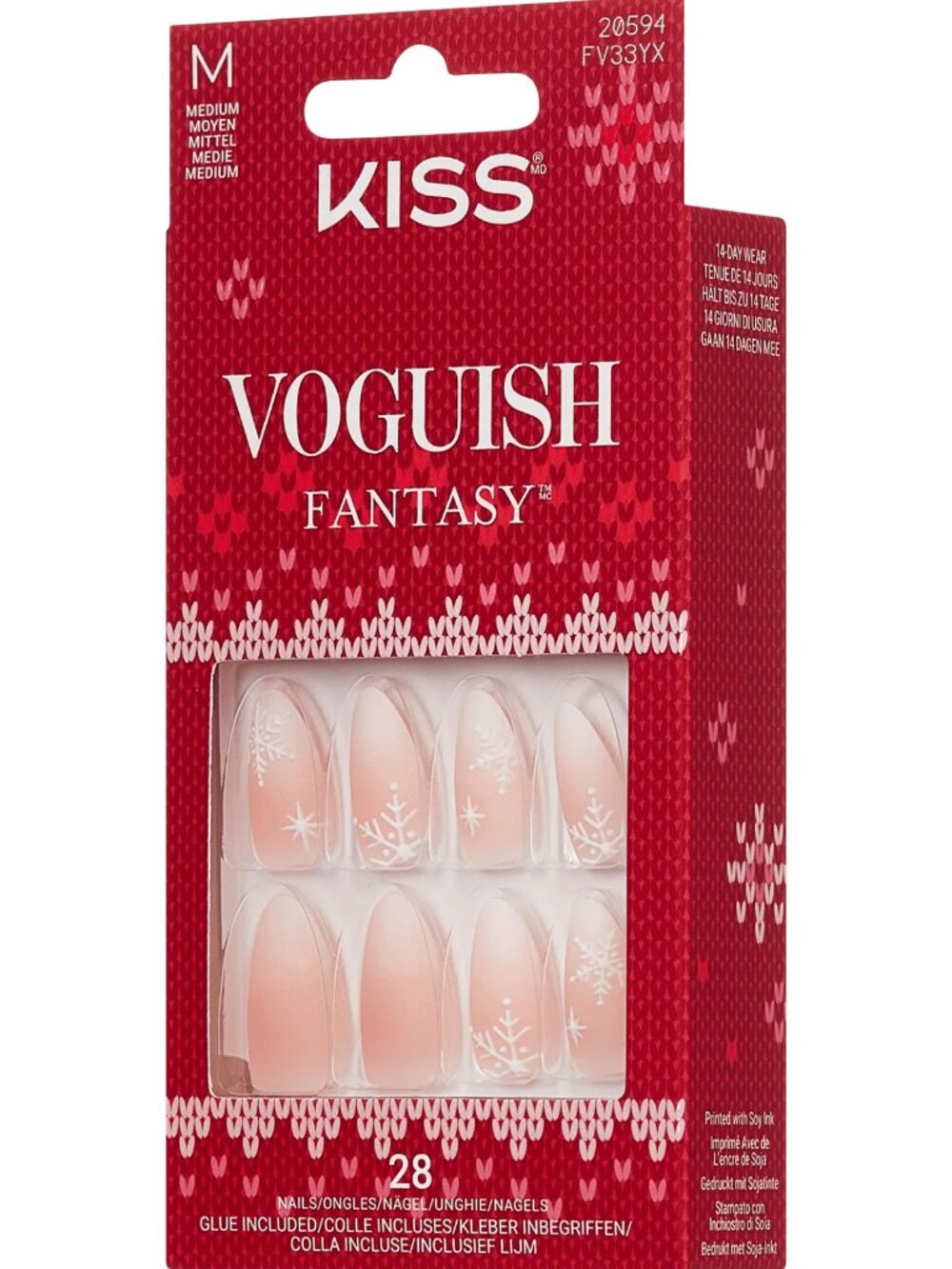 Kiss Special Design Holiday Medium Length Nails - Sleigh All Day